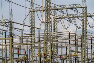 New construction of the transformer station on Cranger Straße in Herten, Emscherbruch station,