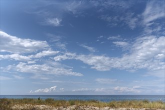 Cloudy sky at the Baltic Sea, Kühlungsborn, Mecklenburg-Vorpommern, Germany, Europe