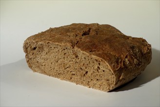 Bread loaf, grey bread, sliced