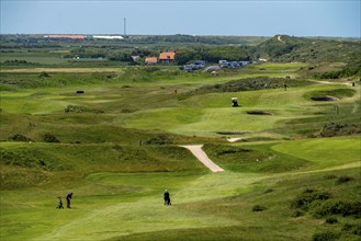 Golf course in the dunes, Domburg Golf Club, Domburg in Zeeland, seaside resort, coast, Netherlands