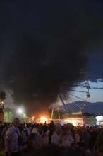 Ferris wheel catches fire at the Highfield Festival on Friday, Störmthaler See, 17.08.2024