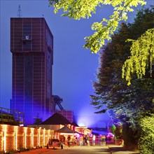 Hammerhead tower of Heinrich Robert colliery for the Extra Shift, Ost colliery, Hamm, Ruhr area,