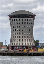 Administration building of heavy-duty crane expert Mammoet Nederland B.V in Schiedam, on the Meuse,