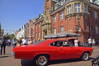 Europe, Germany, Lower Saxony, Hamburg Metropolitan Region, Buxtehude, Car Show in the Old Town,