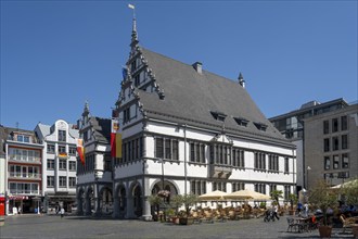 Town Hall, Weser Renaissance, Paderborn, Westphalia, North Rhine-Westphalia, Germany, Europe