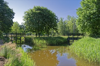 Locks on the Friedrichskanal and Dannefelder Moorgraben in the UNESCO Drömling Biosphere Reserve.