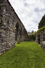 Ruins of Cymer Abbey, former Cistercian abbey, Dolgellau, Gwynedd, Wales, Great Britain