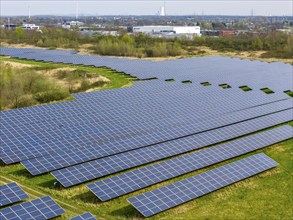 Mühlenfeld solar park, near Neukirchen-Vluyn, over 15, 000 solar modules spread over 24 hectares,