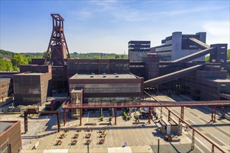 Zollverein Coal Mine Industrial Complex World Heritage Site, double headframe of shaft XII and coal