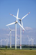 Wind farm north-east of Bad Wünnenberg, East Westphalia Lippe, Paderborn district, with the A44