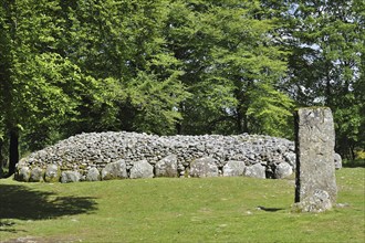 Prehistoric Burial Cairns of Balnuaran of Clava, also called Clava Cairns at the Scottish