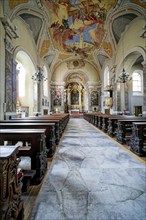 Servite Church of St Joseph in Maria-Theresien-Straße, interior view, Innsbruck, Tyrol, Austria,