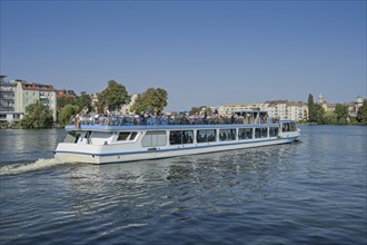 Steamboat on the Dahme, Köpenick, Treptow-Köpenick, Berlin, Germany, Europe