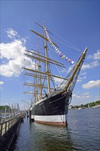 Europe, Germany, Schleswig Holstein, Baltic Sea, Lübeck-Travemünde, Windjammer Passat, museum ship,