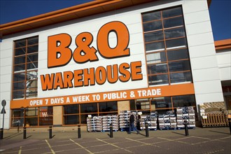 B & Q warehouse shop, Great Yarmouth, Norfolk, England, United Kingdom, Europe