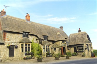 The Waggon and Horses pub, Beckhampton, Wiltshire, England, UK inspiration for a scene in The