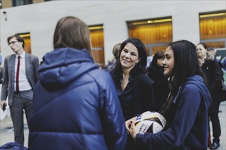 Annalena Bärbock (Alliance 90/The Greens), Federal Foreign Minister, photographed at the kick-off