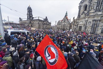 Several thousand people protested on Sunday in Dresden and elsewhere, against the AfD and in favour