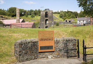 Ironworks museum industrial archaeology, UNESCO World Heritage site, Blaenavon, Monmouthshire,