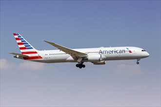 An American Airlines Boeing 787-9 Dreamliner aircraft with the registration number N838AA at Dallas