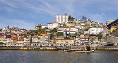 View of the vibrant Ribeira district and Douro River, Porto, Portugal, Europe