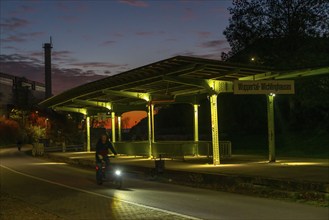 The Nordbahntrasse, a cycle path, footpath, on a former 22 km long railway line, along the