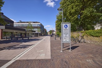 Marktstraße, pedestrian zone in the city centre of Dülmen, Münsterland, Coesfeld district, North