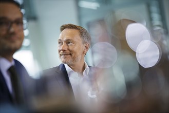 Christian Lindner (FDP), Federal Minister of Finance, pictured at the start of a cabinet meeting in