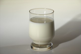 A glass of milk