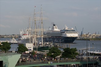 Europe, Germany, Hamburg, Elbe, harbour, passenger ship Mein Schiff 1, Hamburg, Hamburg, Federal