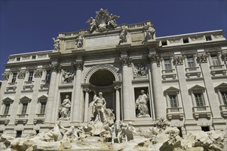 Palazzo Poli, also Palazzo Conti, Trevi Fountain, Fontana di Trevi, Rome, Italy, Europe