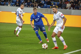 Football UEFA Europa League, 2024/25 season, matchday 2: TSG Hoffenheim v Dynamo Kyiv. On the ball: