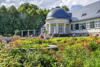 Palais garden in the spa gardens, spa town of Bad Pyrmont, Lower Saxony state spa, Emmer, Emmertal,