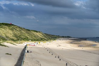 The beach, dunes, near Zoutelande province of Zeeland, Walcheren peninsula, Netherlands