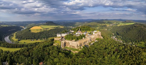 Königstein Fortress is one of the largest mountain fortresses in Europe. It is located in the