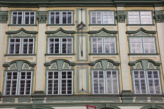 Prague Lesser Town district, the palace, Palac Smirickych, cultural monument on Lesser Town Square,