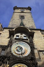 Prague Town Hall Clock, also known as the Apostle Clock or Old Town Astronomical Clock from 1410,