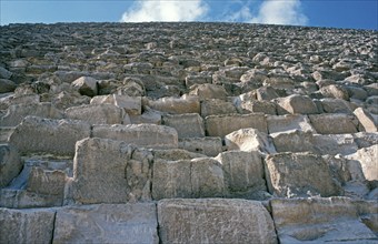 Cheops Pyramid, Giza, Cairo, Egypt, September 1989, vintage, retro, old, historical, Africa