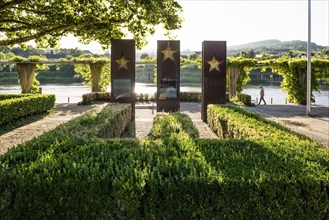 Monument, Schengen Agreement, Schengen, Canton of Remich, Luxembourg, Europe