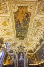 Sacristy with ceiling painting in the Basilica dei Santi Giovanni e Paolo, Venice, Metropolitan