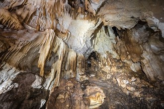 Stalactite cave, Terciopelo Cave, Barra Honda National Park, Costa Rica, Central America