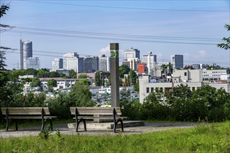 Essener Aussichten, one of 30 viewpoints of Essen, spread throughout the city, here from the