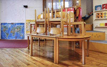 Closed daycare centre during the lockdown, Berlin, DEU, 24.01.2021