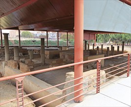 Casa del Mitreo Roman villa site, Merida, Extremadura, Spain, Europe