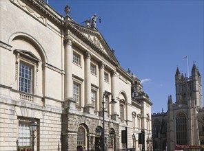 The Guildhall in Bath, Somerset, England built between 1775 and 1778 by Thomas Baldwin