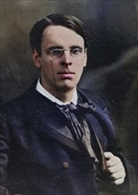 William Butler Yeats (1865-1939), Irish poet, dramatist and prose writer, illustration from the