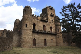 Amhara region, in the Gemp palace complex in Gondar, Gonder, imperial palace, UNESCO, world,