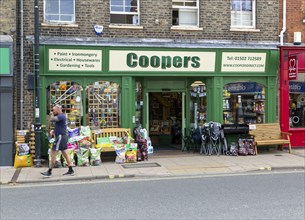 Coopers hardware shop, Beccles, Suffolk, England, UK