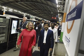 Svenja Schulze (SPD), Federal Minister for Economic Cooperation and Development, visits a metro