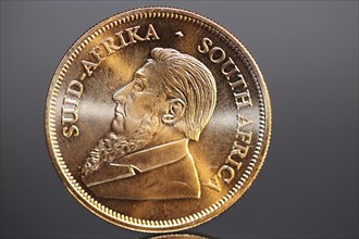 Close-up of a Krugerrand